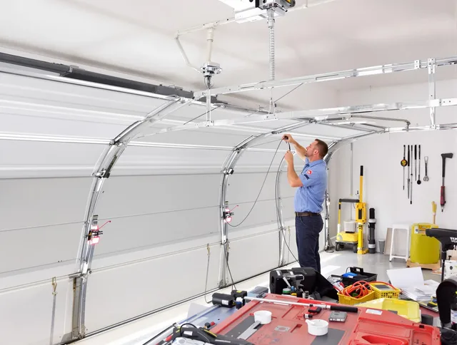 Garage door cable repair service by Hilton Head Island Garage Door Repair in Hilton Head Island