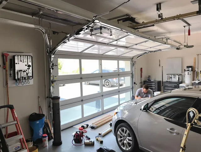 Garage door noise reduction service by Hilton Head Island Garage Door Repair in Hilton Head Island