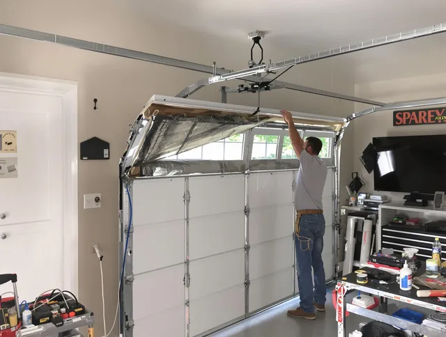 Garage door section replacement by Hilton Head Island Garage Door Repair in Hilton Head Island